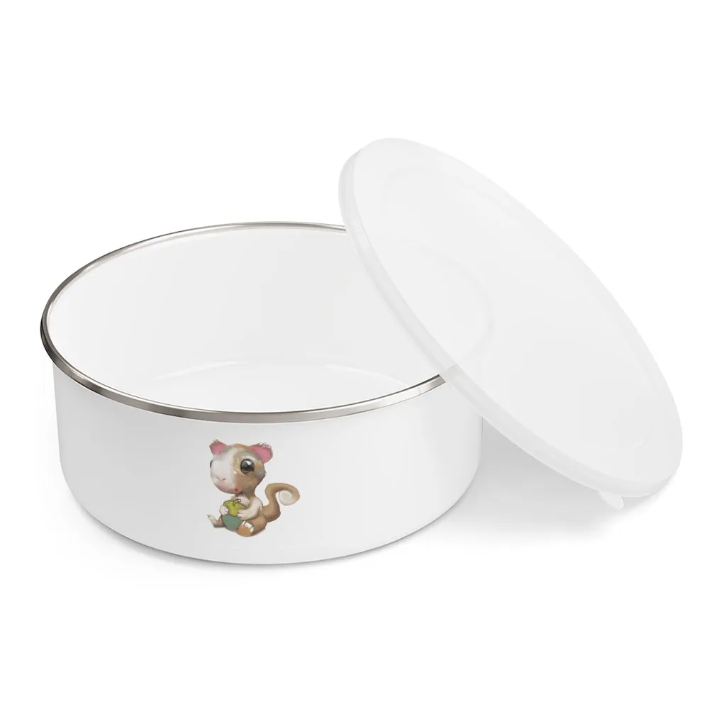 Squirrel Enamel Bowl