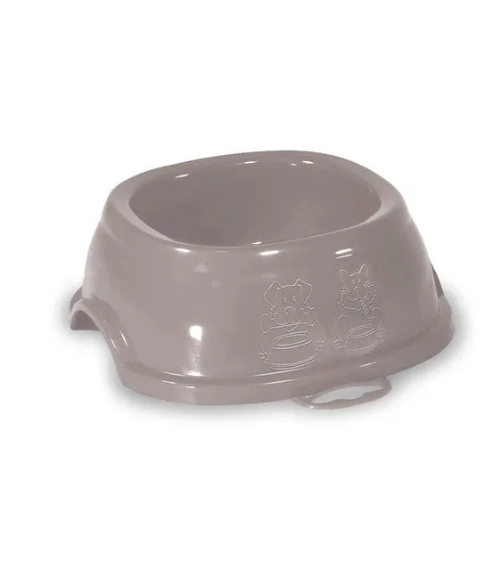 Stefanplast Break 1 Square Bowl (Powder Pink) For Cats & Dogs