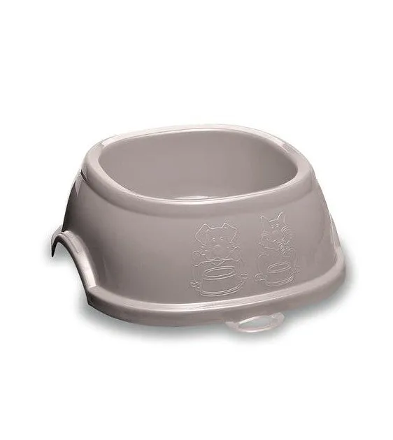 Stefanplast Break 2 Square Cat & Dog Bowl (Powdered Pink)