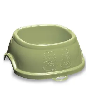 Stefanplast Break 5 Square Bowl (Green) For Cats & Dogs