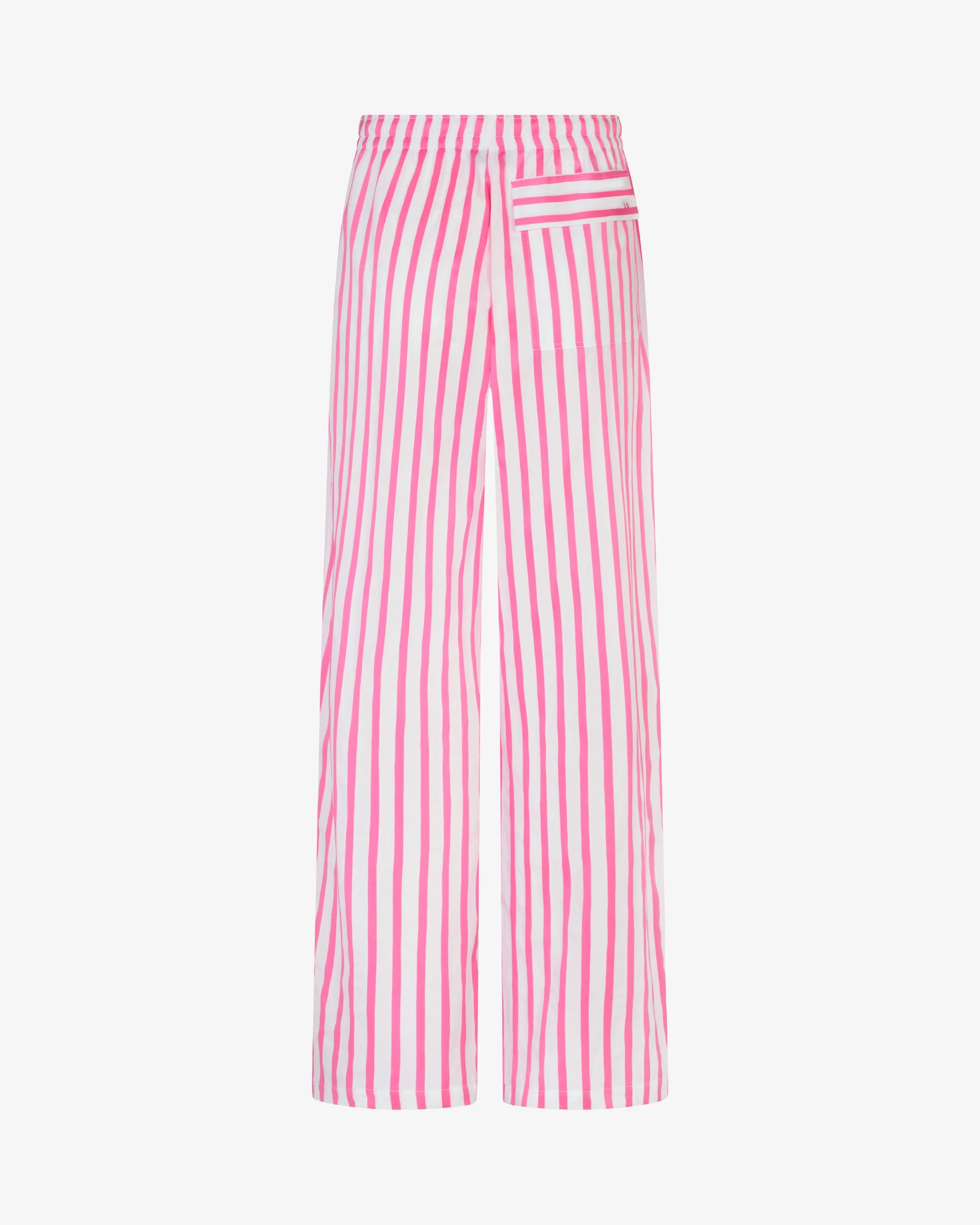 Striped Summer Jogger - White/Pink