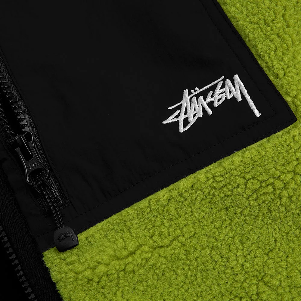 STÜSSY SHERPA REVERSIBLE JACKET // MOSS GREEN