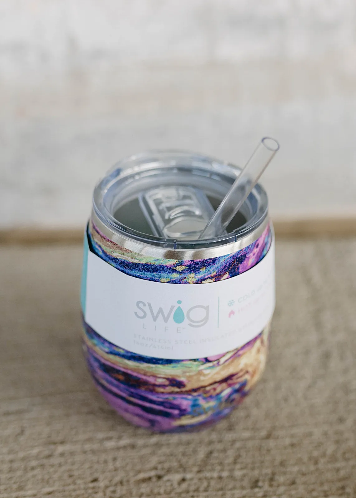 Swig 14 Oz Purple Reign Stemless Wine Cup
