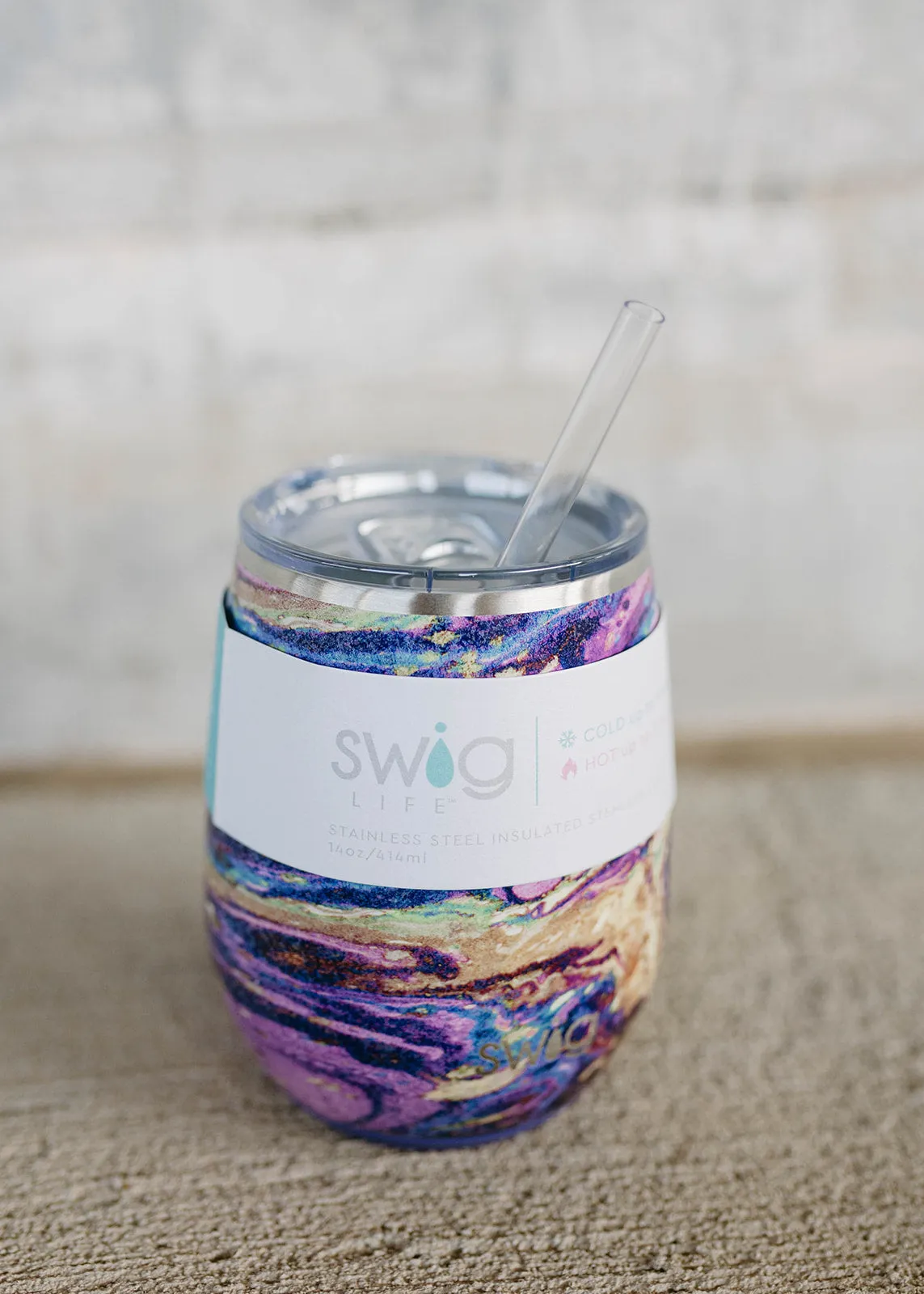 Swig 14 Oz Purple Reign Stemless Wine Cup