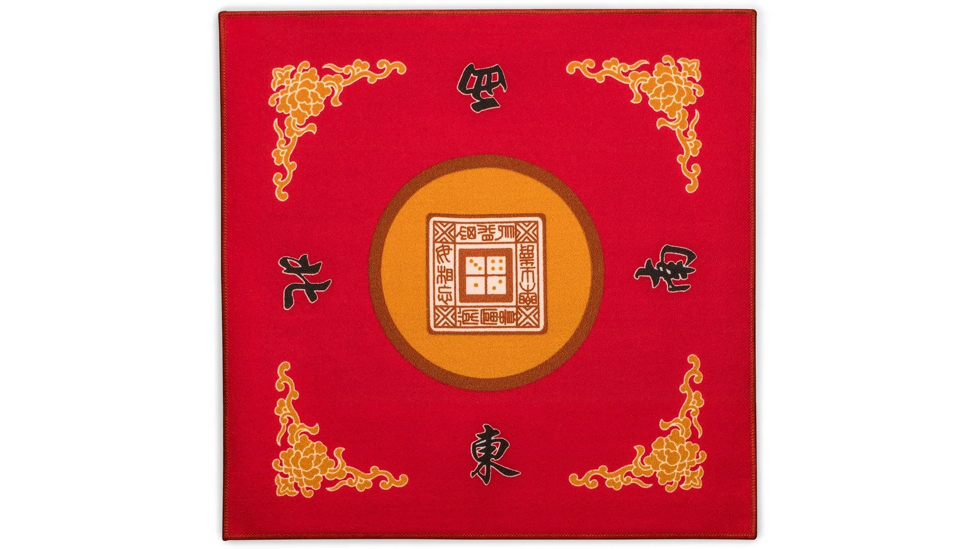 Table Cover for Mahjong, Poker, Card Games, Board Games, Tile Games, and Dominoes - Red, 31.1"