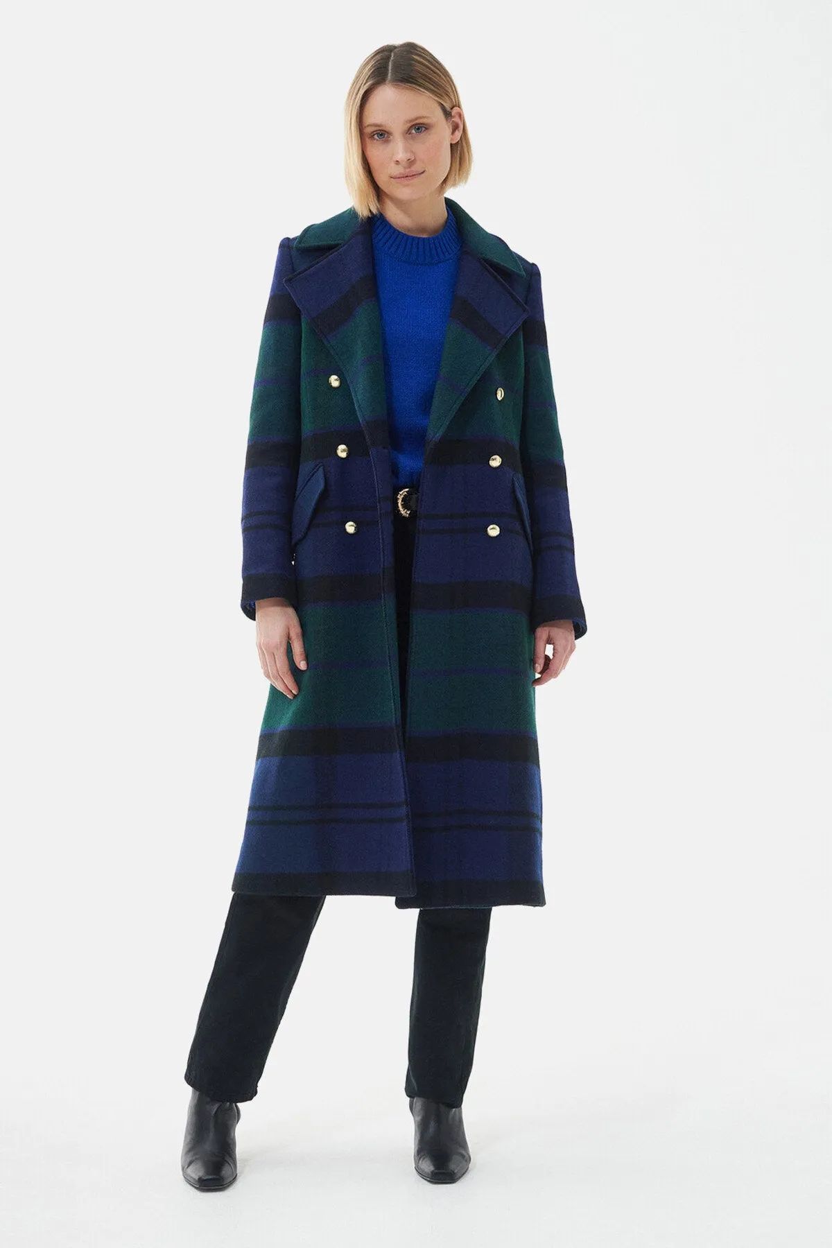 Tartan Marlene Wool Coat