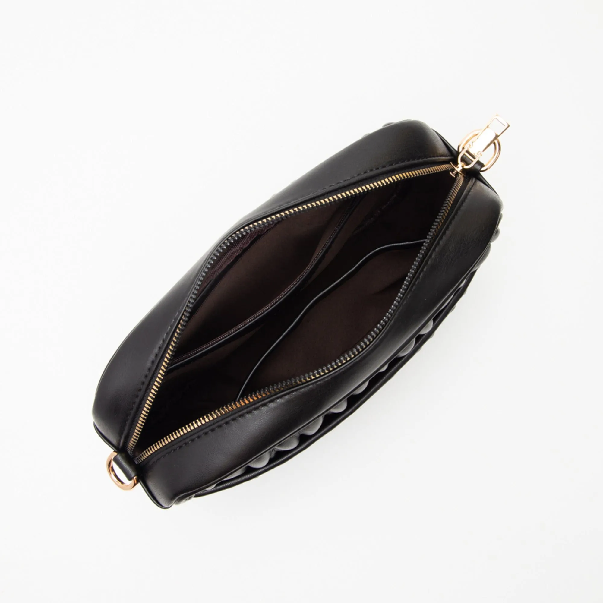 TG10542 Dana Textured Crossbody Bag With Chain Strap