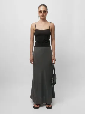 The Lair Apparel Greta Ankle Skirt Smoke
