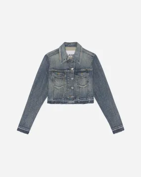 Tint Edge Denim Cropped Jacket - Tint Wash
