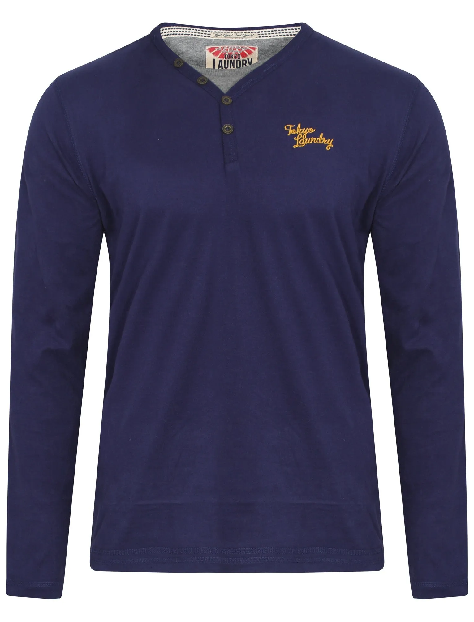 Tokyo Laundry henley top in blue