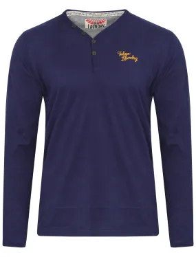 Tokyo Laundry henley top in blue