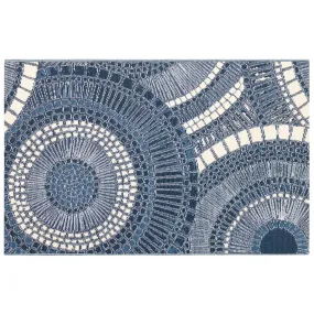 Trans-Ocean ESENCIA Indoor/Outdoor Power Loomed Latex Back Non Slip Mat  - Delft