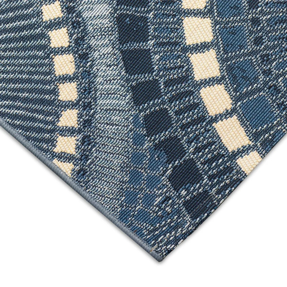 Trans-Ocean ESENCIA Indoor/Outdoor Power Loomed Latex Back Non Slip Mat  - Delft