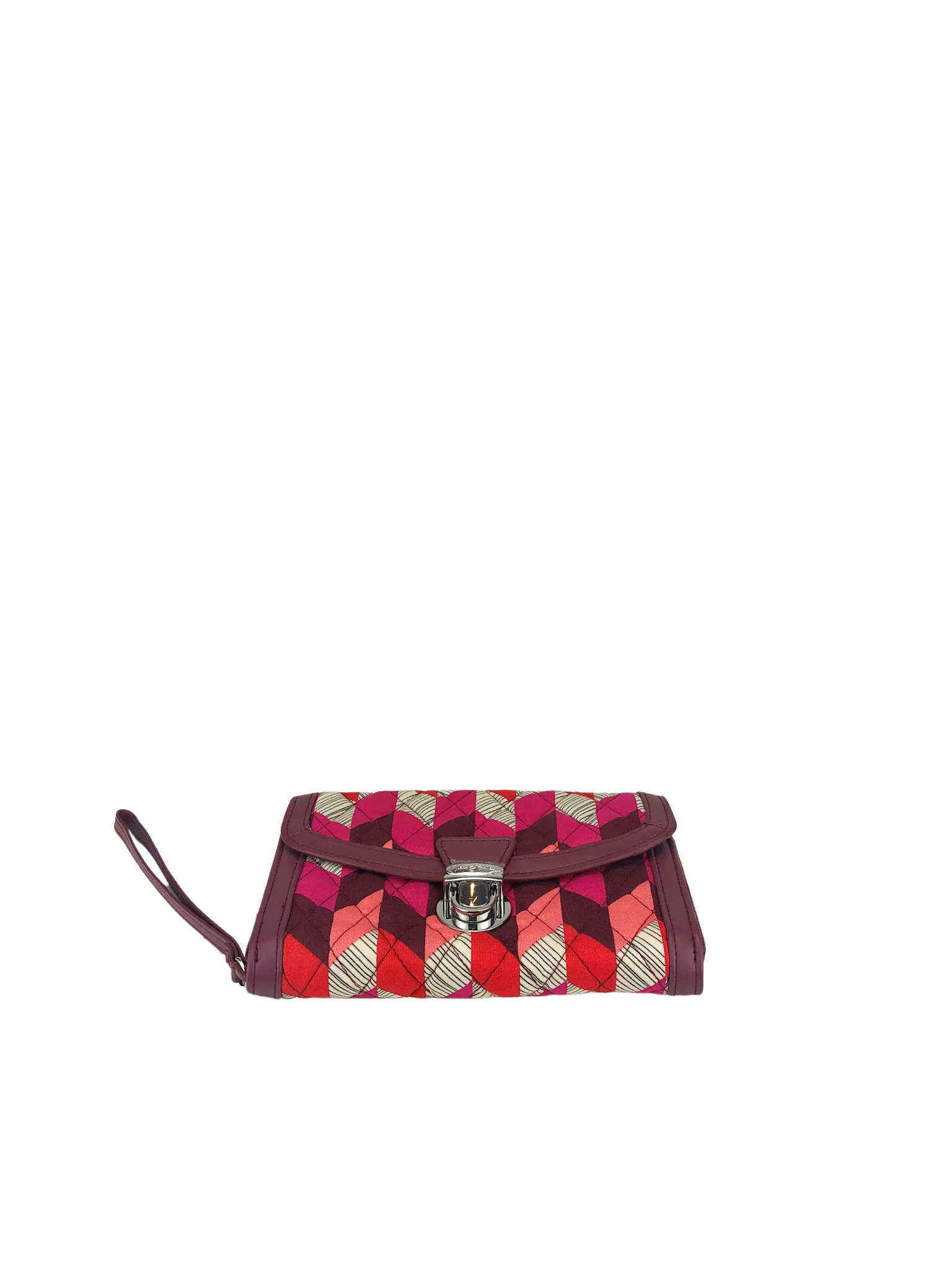Vera Bradley, Women's Ultimate Wristlet, Bohemian Chevron, New with Tags, Wine/Multi