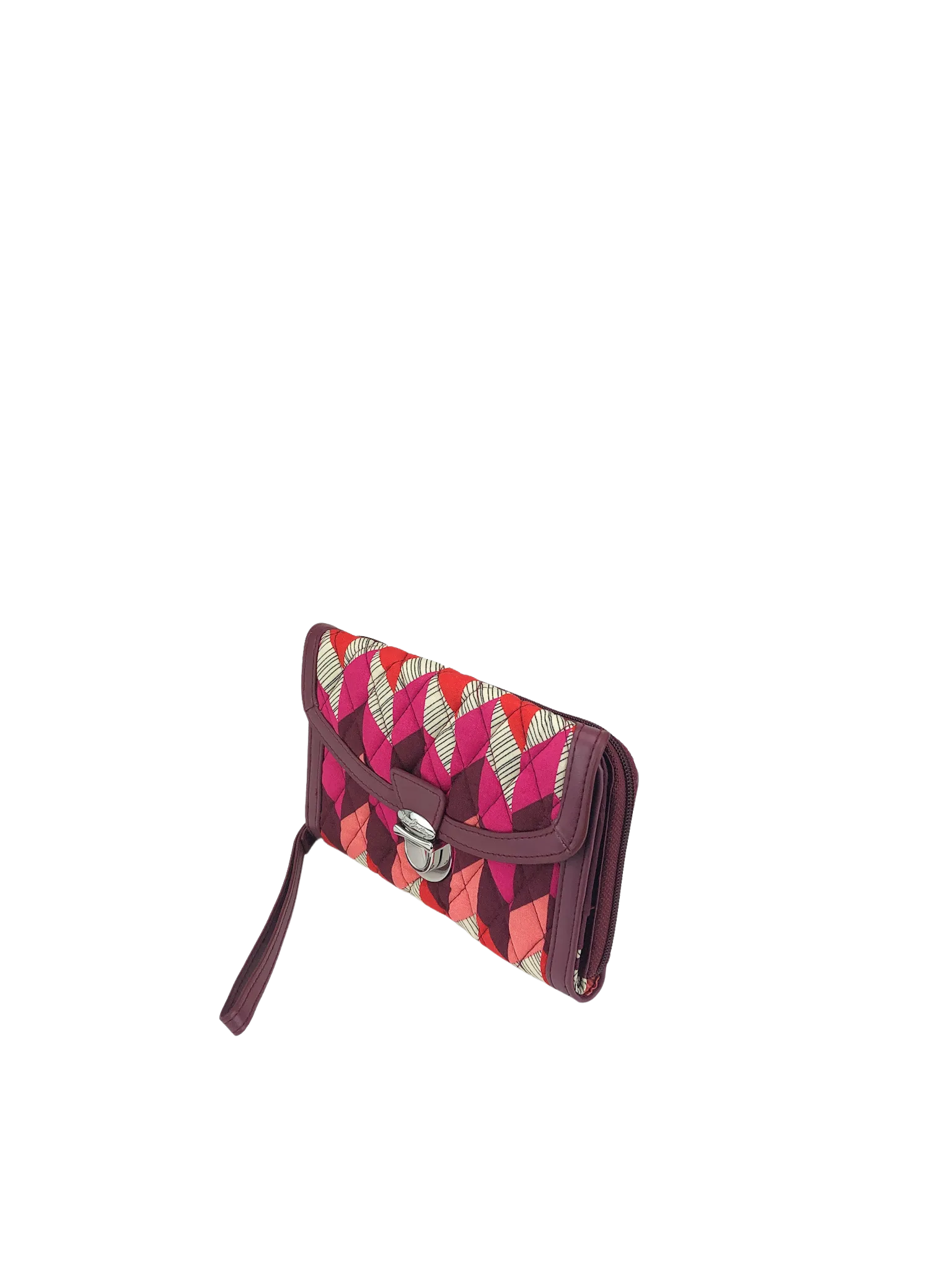 Vera Bradley, Women's Ultimate Wristlet, Bohemian Chevron, New with Tags, Wine/Multi