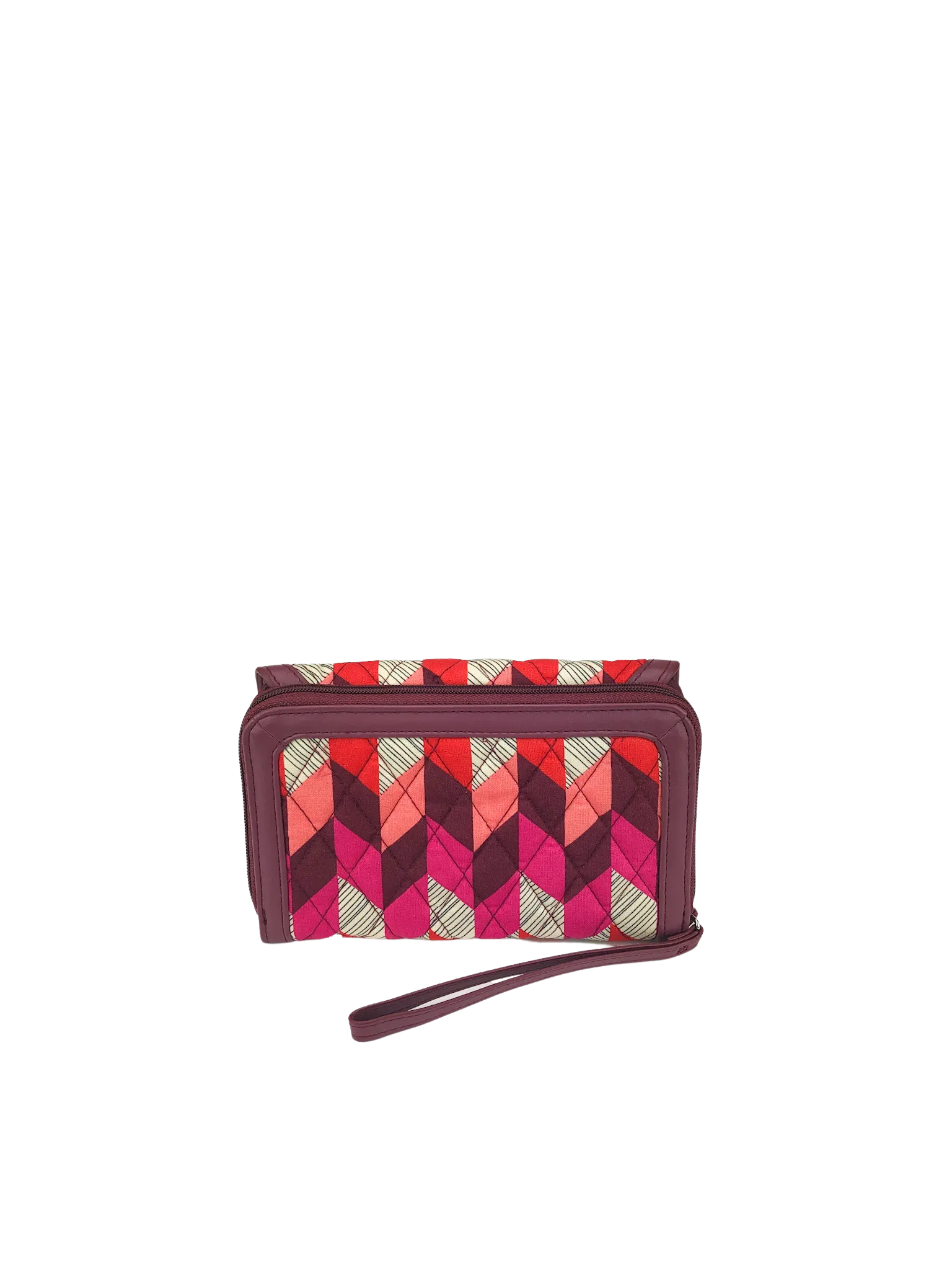 Vera Bradley, Women's Ultimate Wristlet, Bohemian Chevron, New with Tags, Wine/Multi
