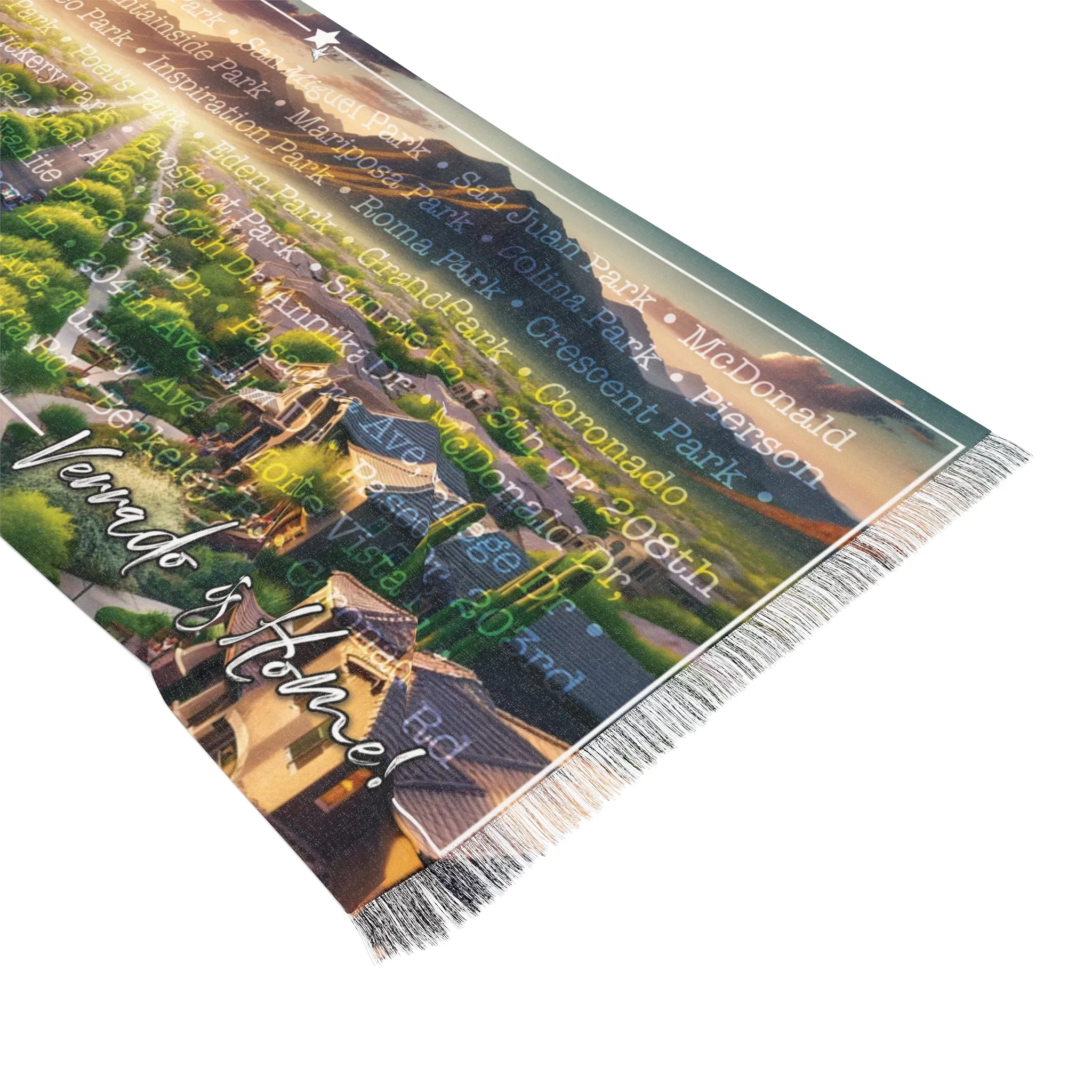 Verrado Essence - Exclusive Lightweight Scarf Featuring Beloved Local Parks and Streets