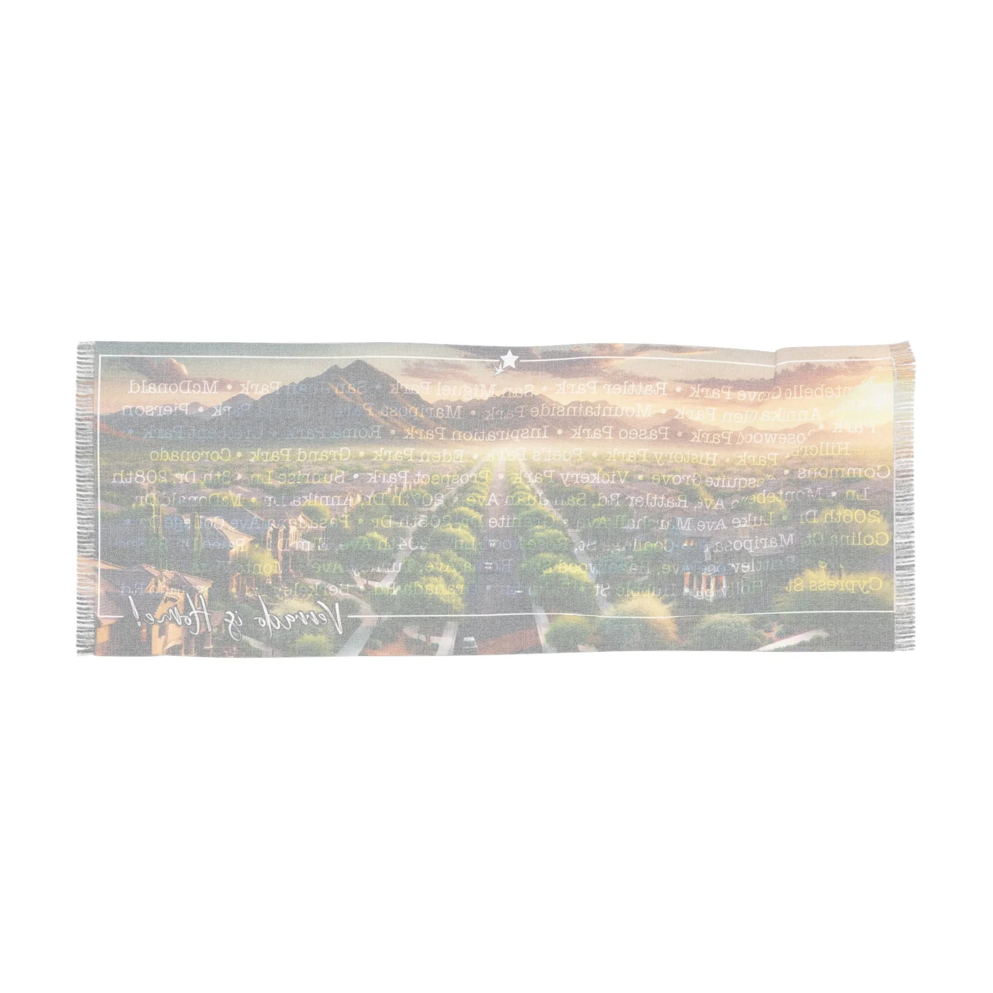 Verrado Essence - Exclusive Lightweight Scarf Featuring Beloved Local Parks and Streets