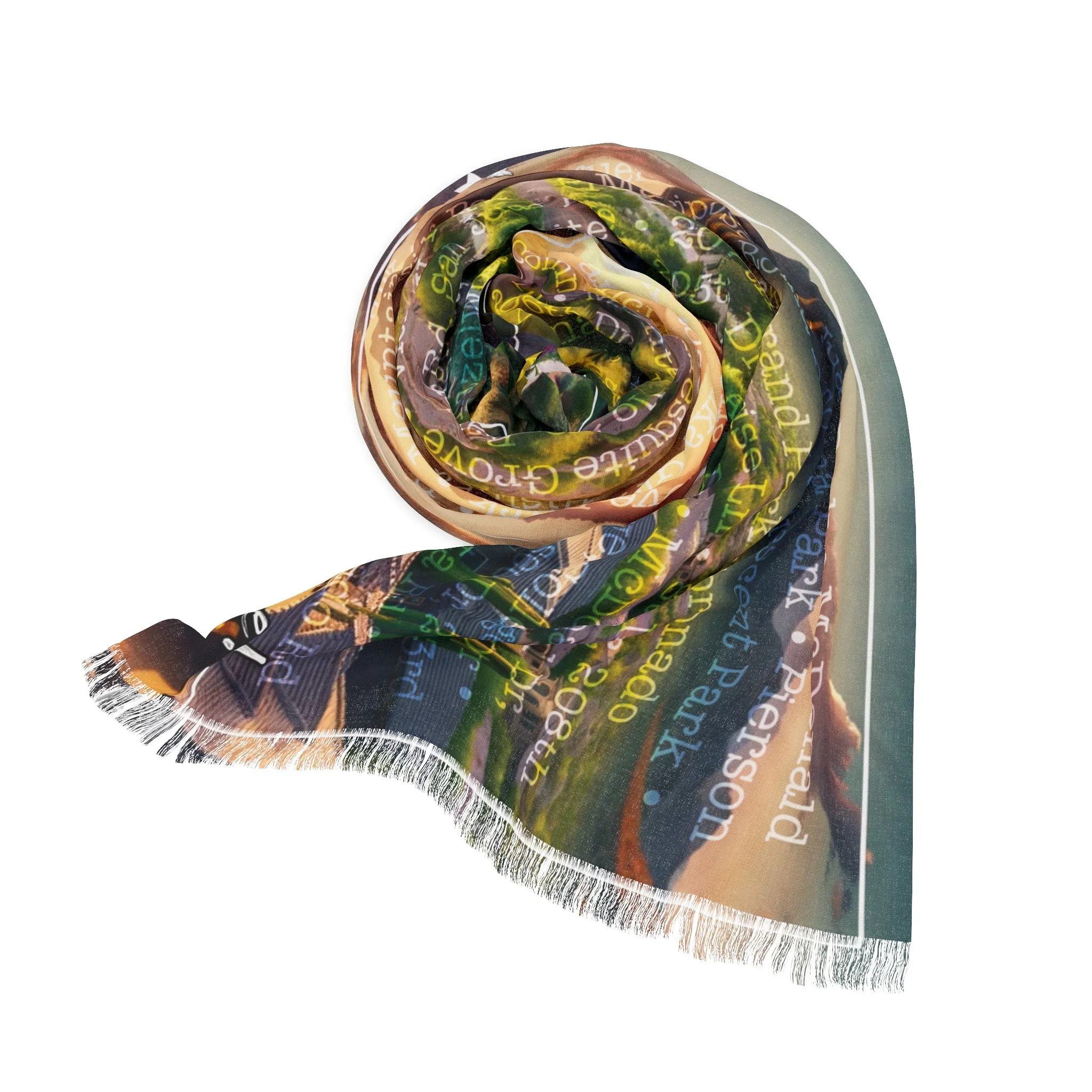Verrado Essence - Exclusive Lightweight Scarf Featuring Beloved Local Parks and Streets