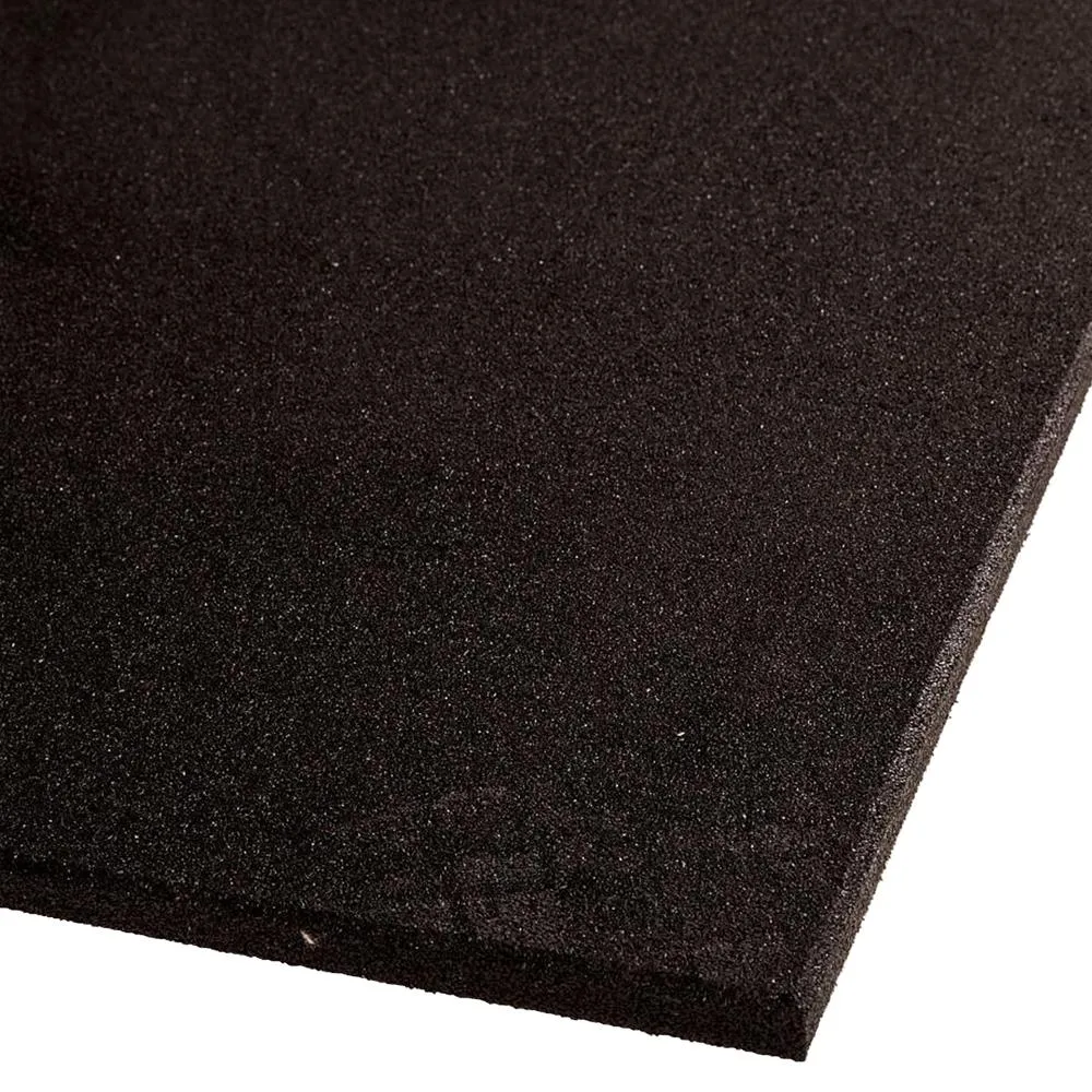 VersaFit Flooring Commercial Rubber Flooring Tile - Black