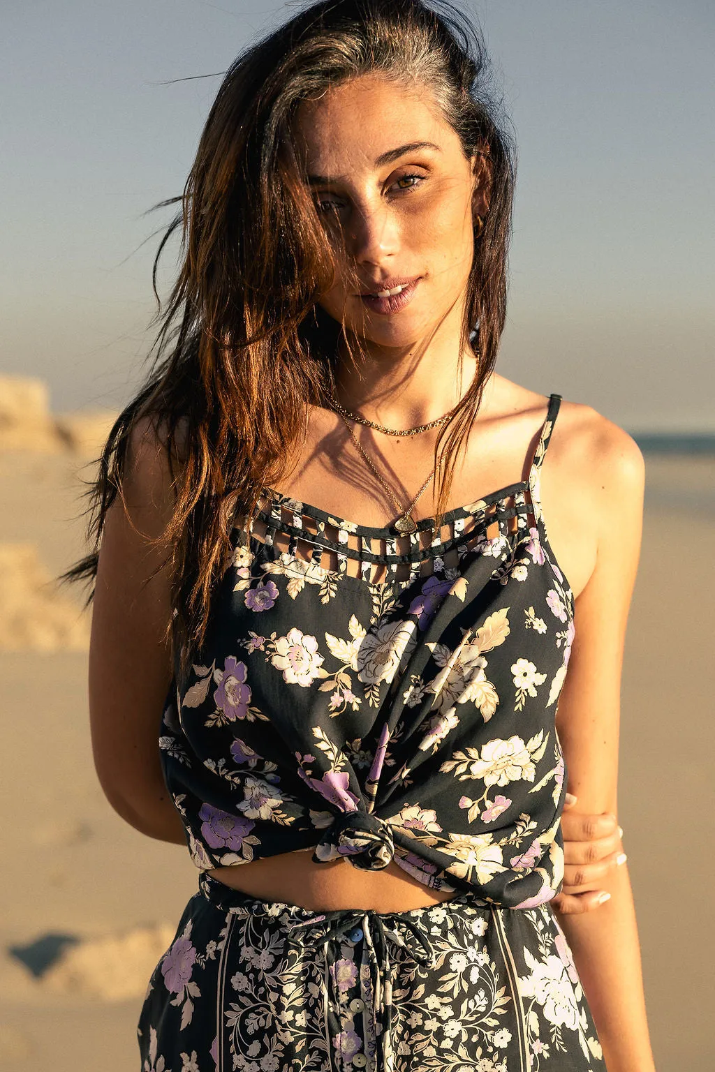 Verve Slip Top - Charcoal