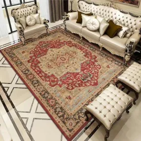 Vintage Bohemian Carpet for Living Room Rectangle Area Persian Style Soft Non-Slip rugs