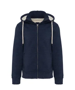 Vintage sherpa-lined fleece jacket | Night Blue Heather