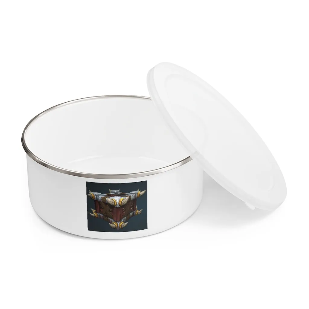 War Raptor Crate Enamel Bowl