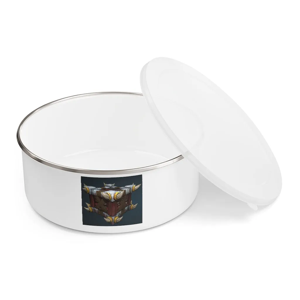 War Raptor Crate Enamel Bowl