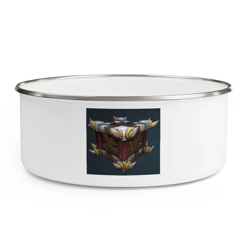 War Raptor Crate Enamel Bowl