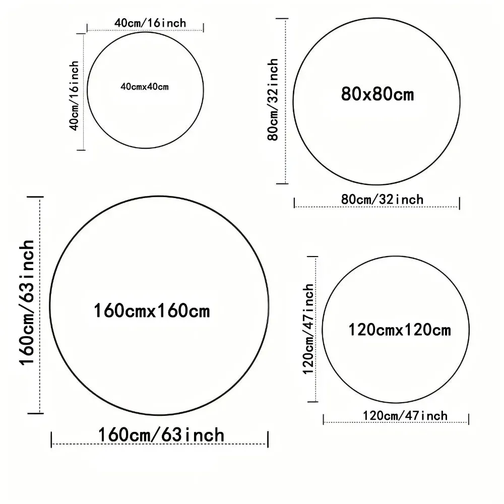 Washable Round Rugs Bohemian Circle Rugs for Living Room Entryway Round Area Rug Floral Non Slip Carpet for Bedroom Dining Table