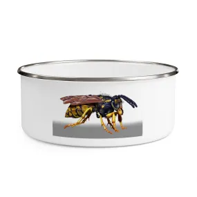 Wasp Enamel Bowl