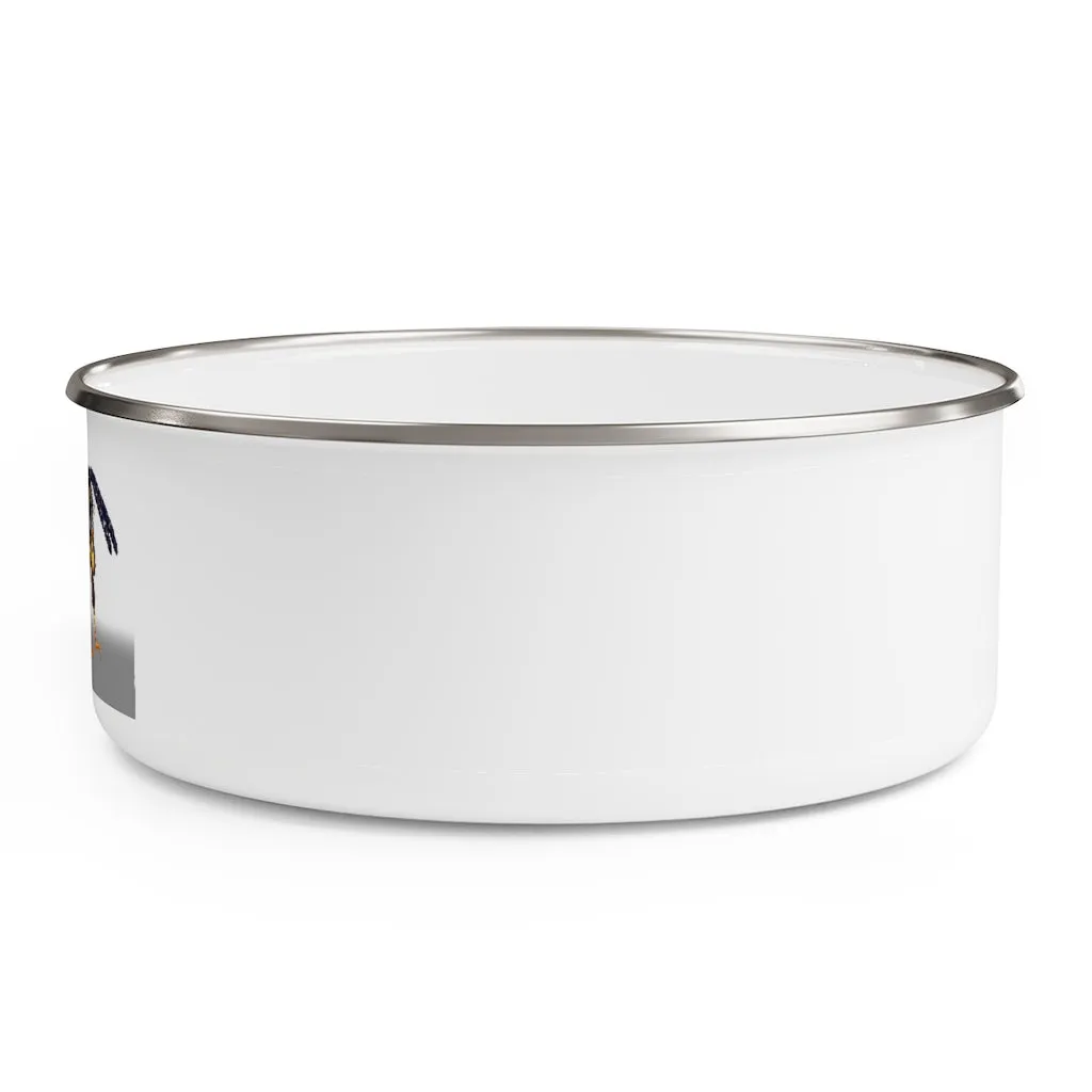 Wasp Enamel Bowl
