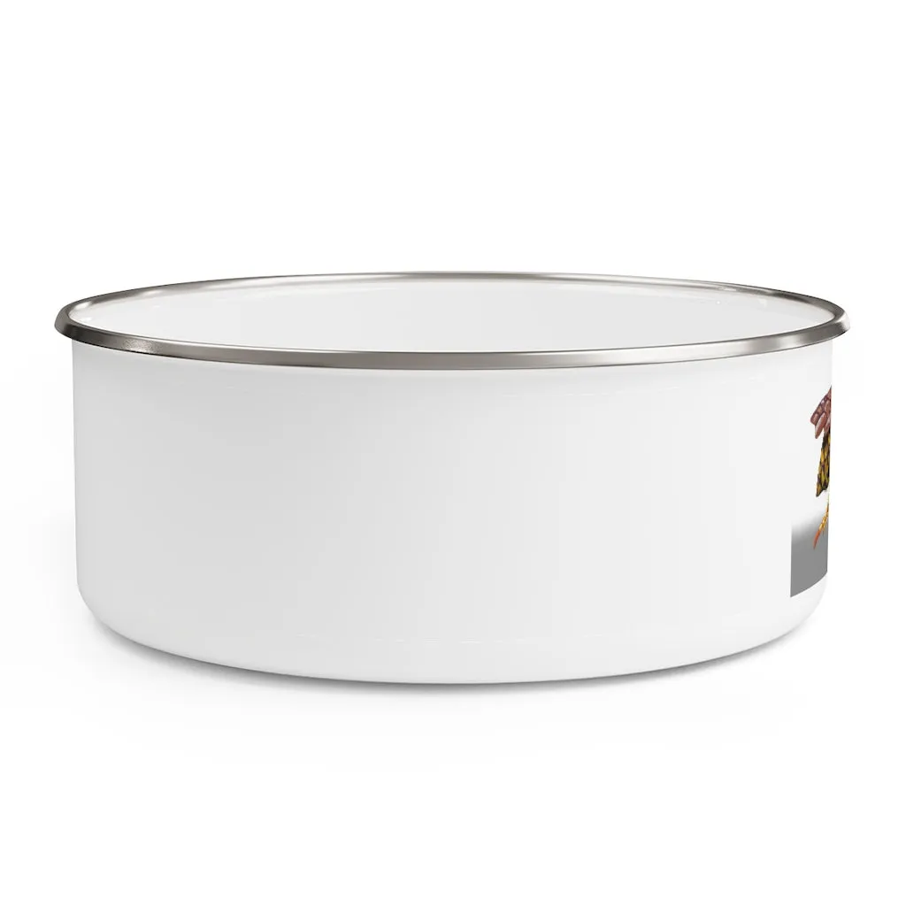 Wasp Enamel Bowl