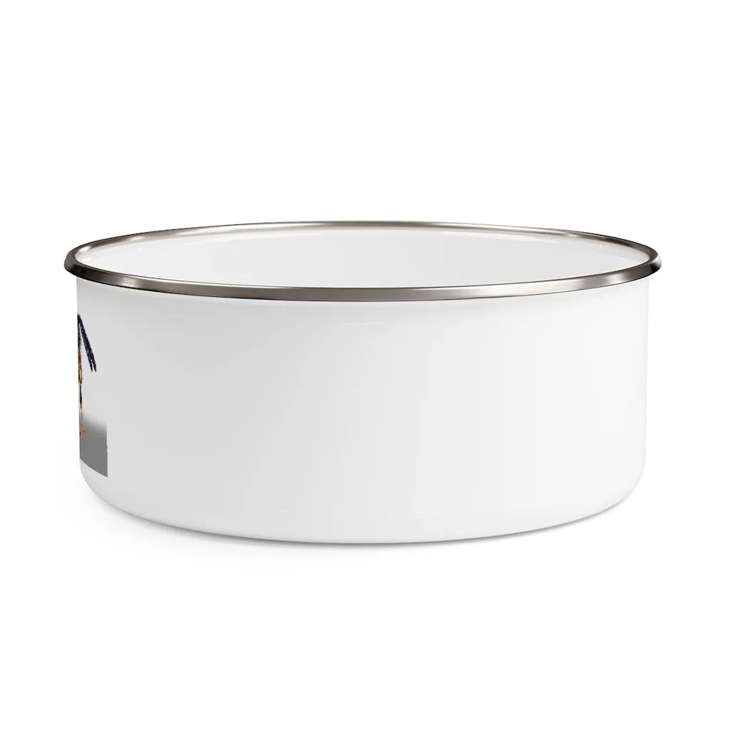 Wasp Enamel Bowl