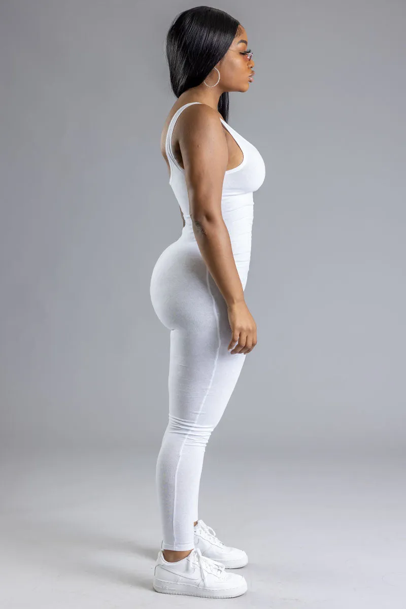 WHITE N PINK CNT BAR BODYSUIT