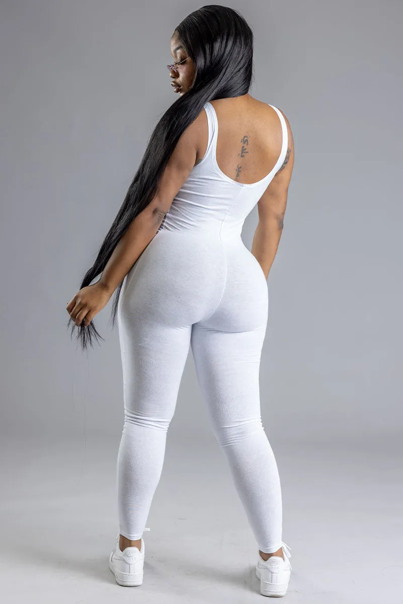 WHITE N PINK CNT BAR BODYSUIT