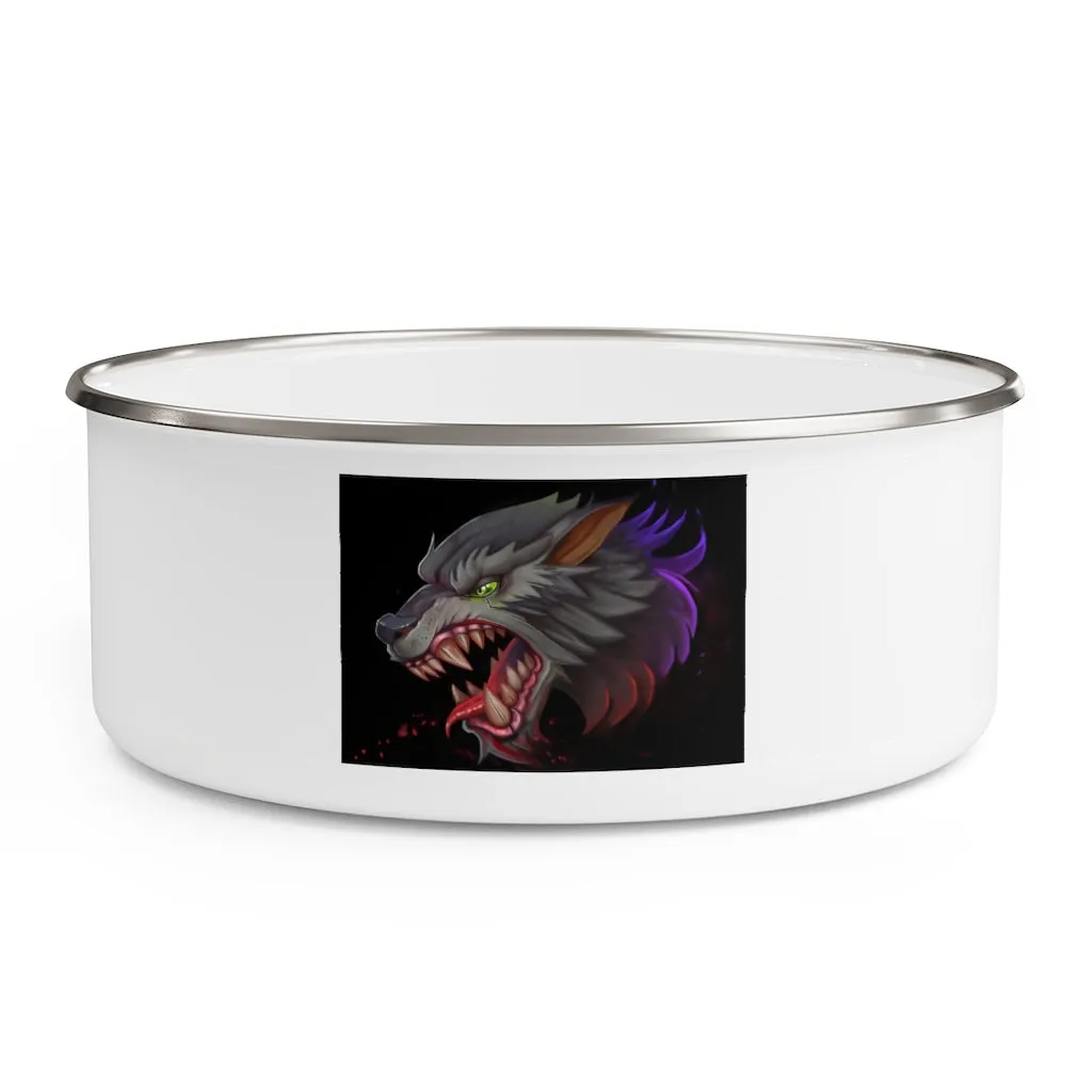 Wolf Enamel Bowl
