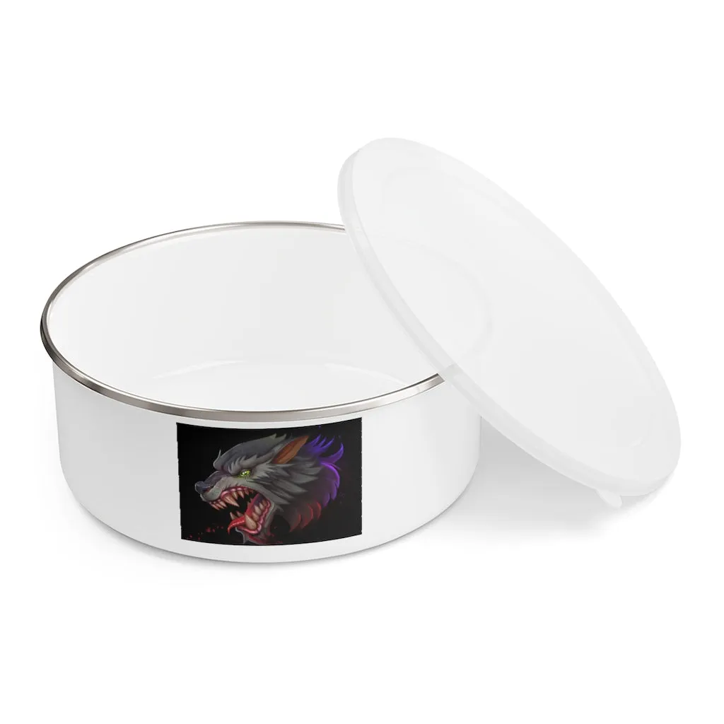 Wolf Enamel Bowl
