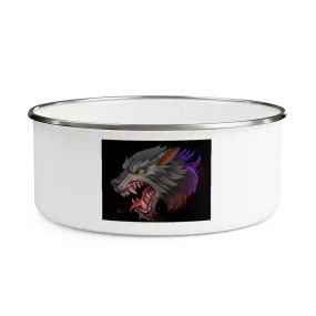Wolf Enamel Bowl