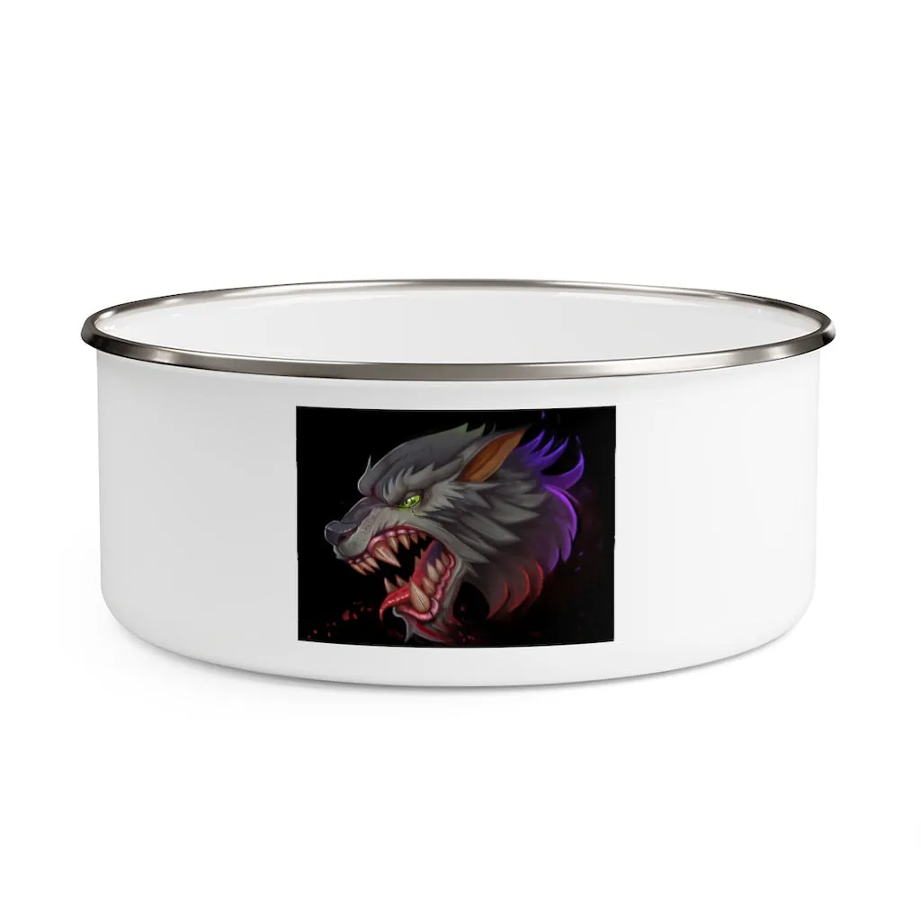 Wolf Enamel Bowl