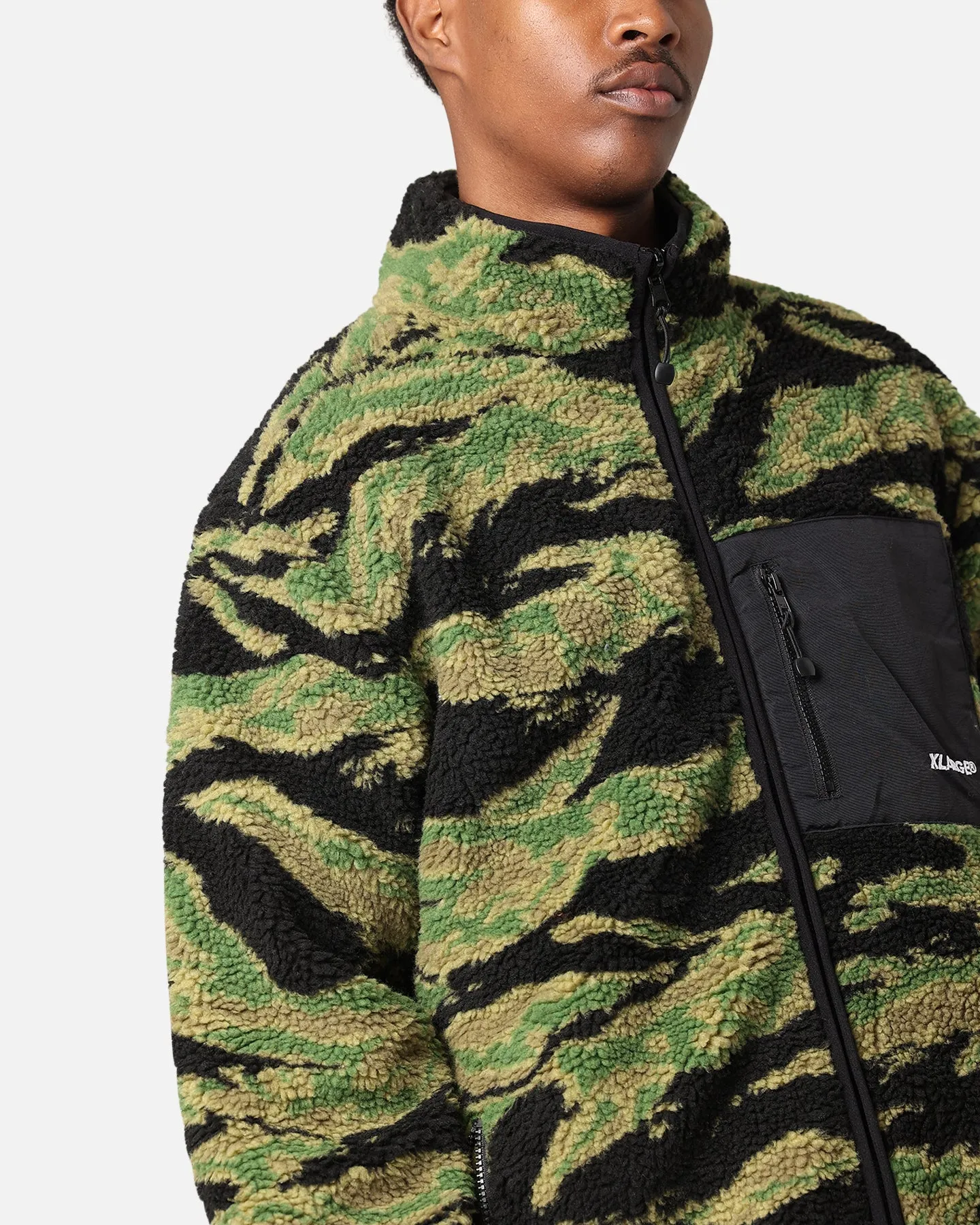 X-Large Reversible Sherpa Jacket Black/Camo