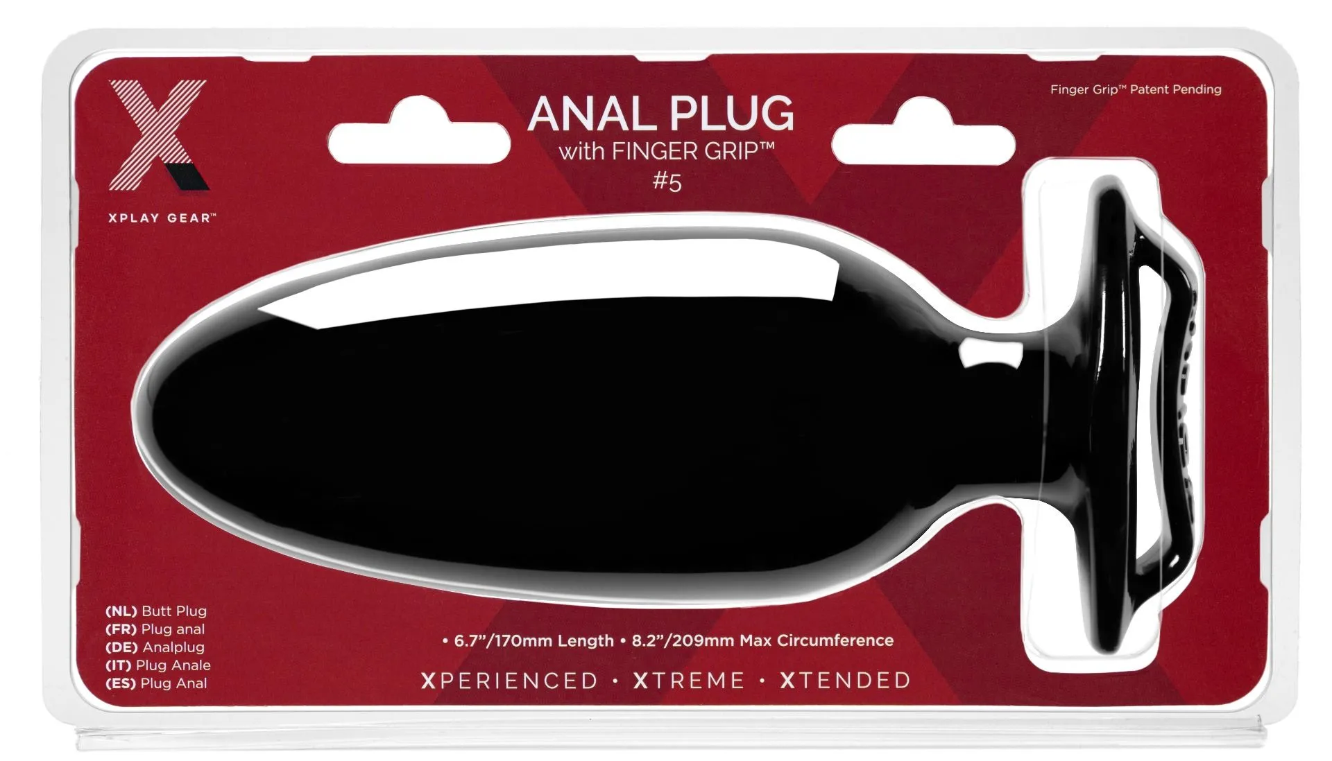 XPLAY Finger Grip Plug #5L - Large