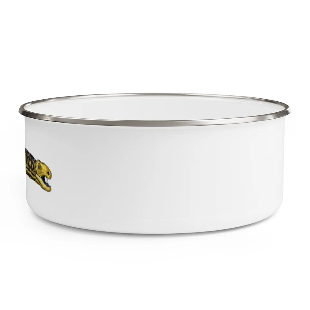 Yellow Eel Enamel Bowl