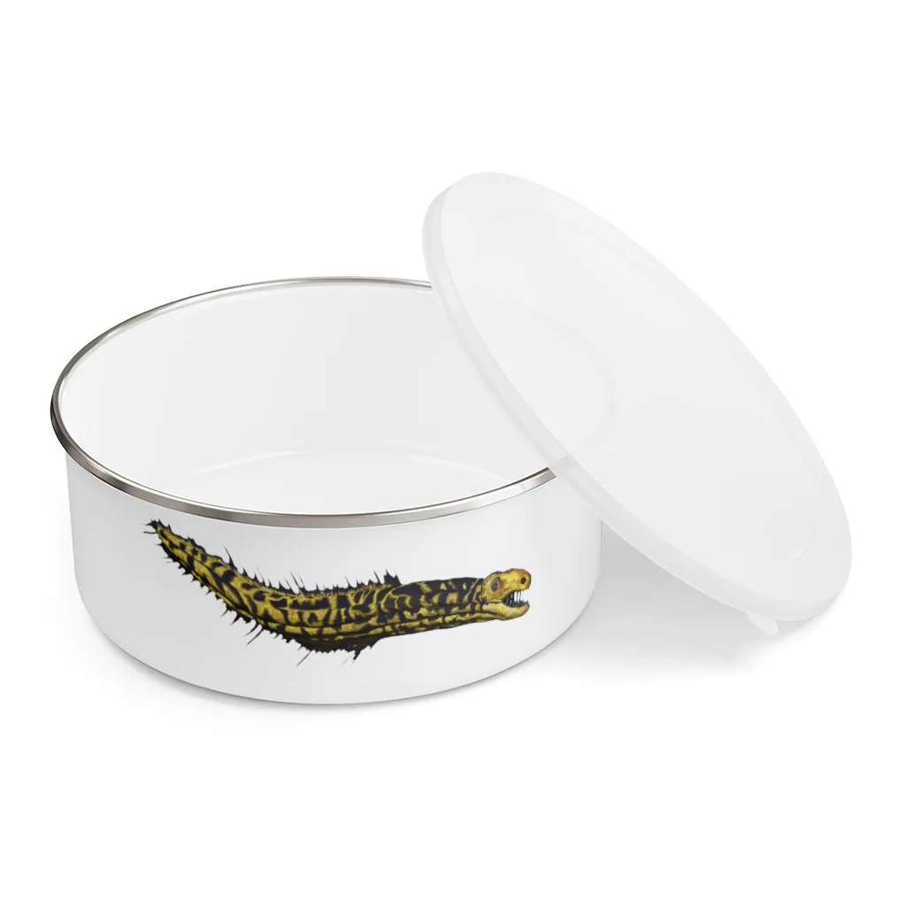 Yellow Eel Enamel Bowl