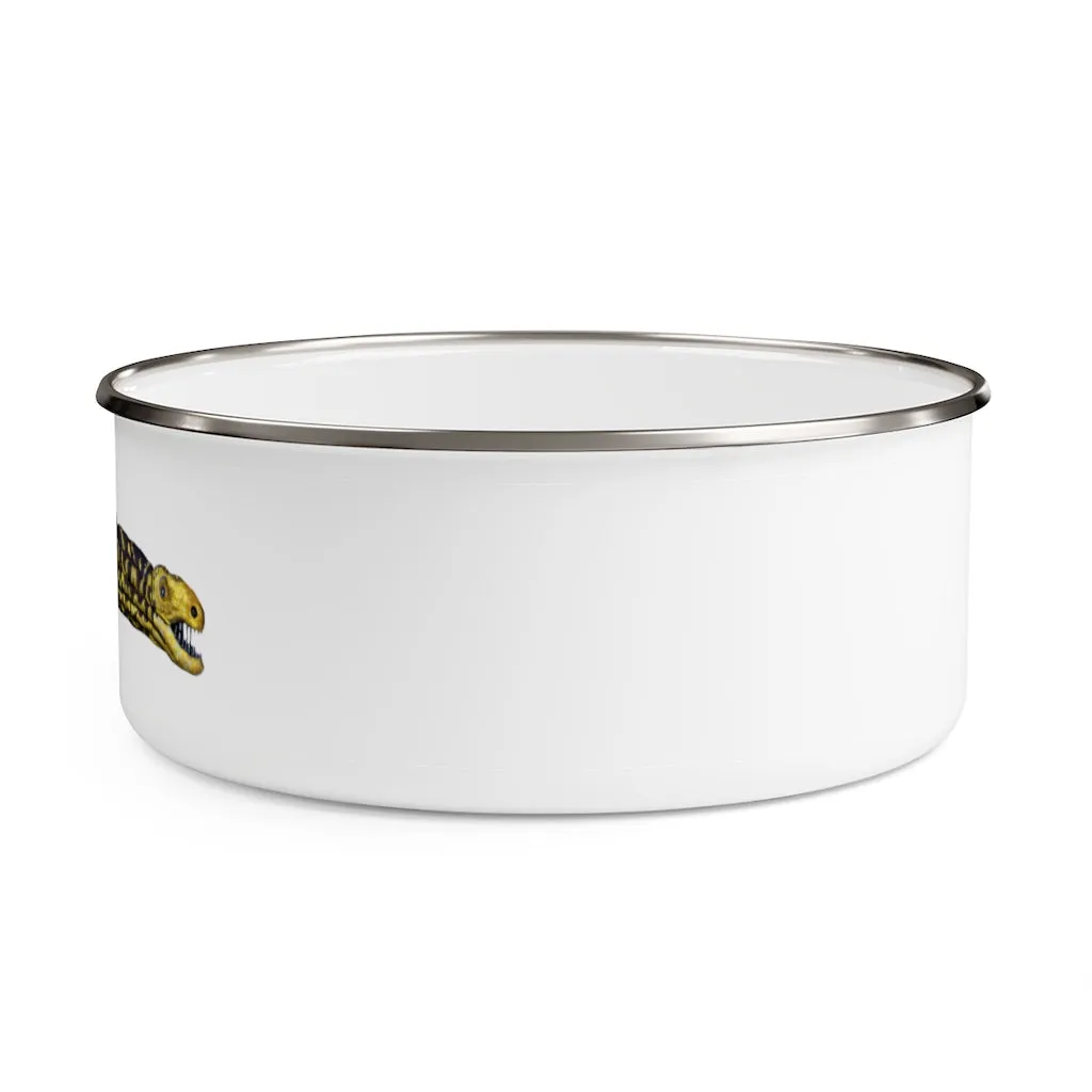 Yellow Eel Enamel Bowl