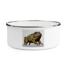 Yellow Toad Enamel Bowl