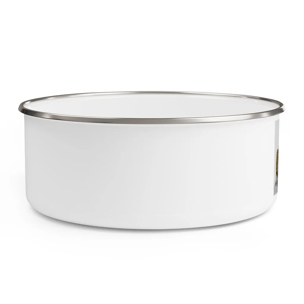 Yellow Toad Enamel Bowl