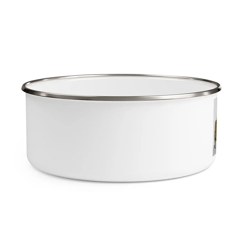 Yellow Toad Enamel Bowl