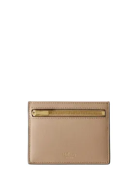 Zipped Credit Card Slip Maple Micro Classic Grain